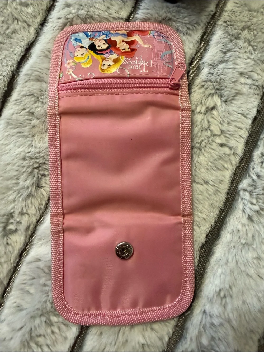 Disney Pink Kids 'True Princess' Zip Wallet with Princess Artwork